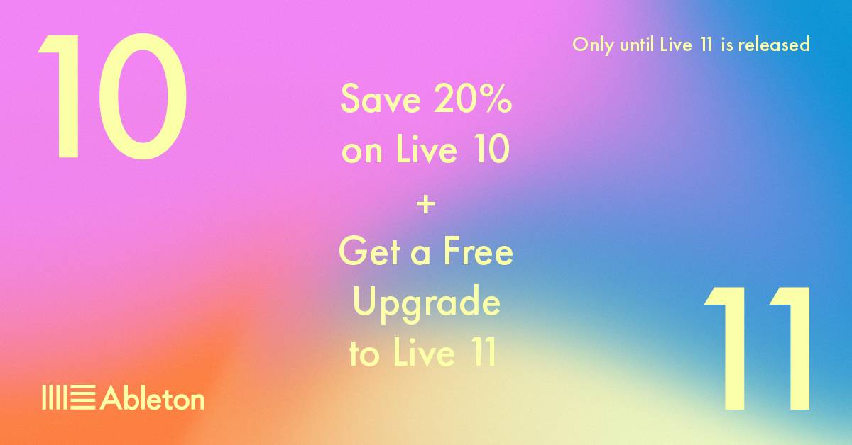 ableton live 10 upgrade