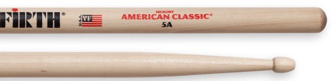 vic firth 5a wood tip drumsticks, main image