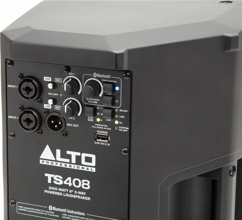 Alto Professional Truesonic TS408 PA Back