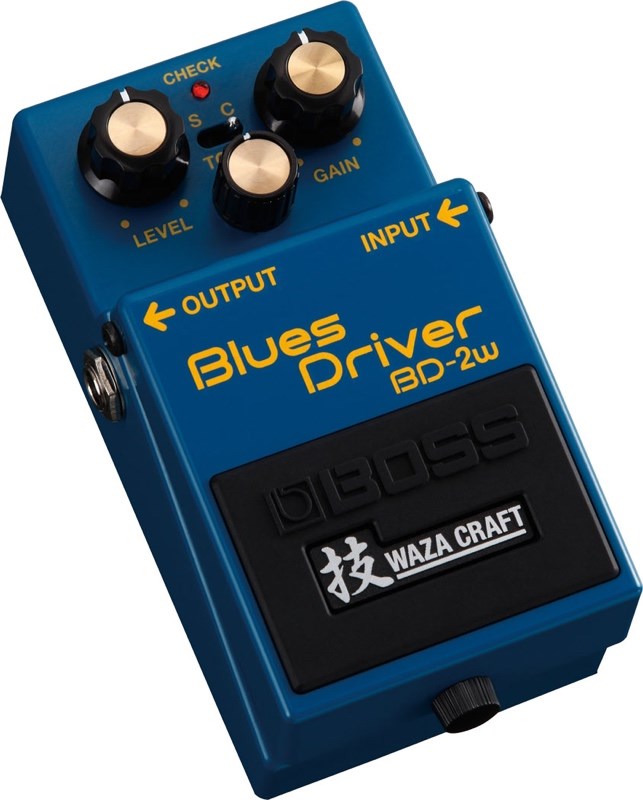 Boss Waza Craft BD-2W Blues Driver Angle