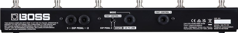 Boss GA-FC EX Foot Controller Rear