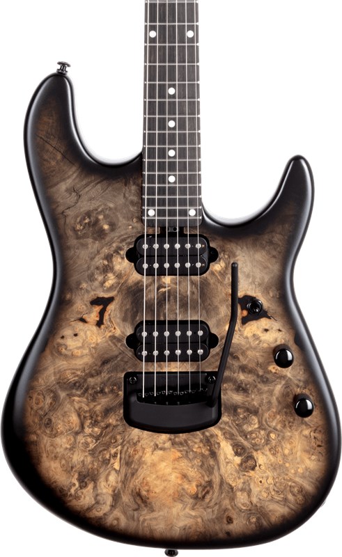 Music Man Jason Richardson Burl Black Burst 1