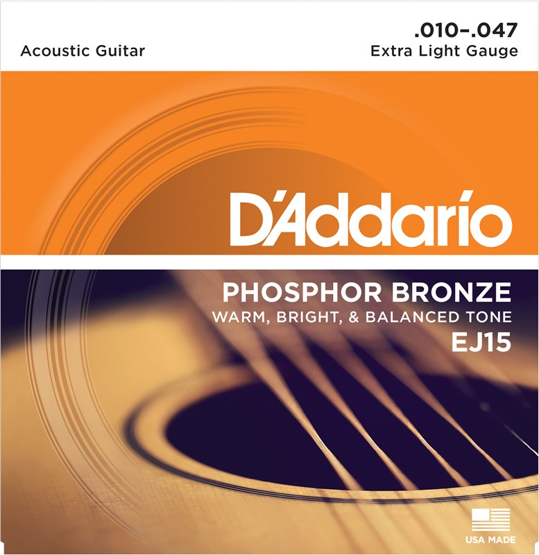 D'Addario EJ15 Phosphor Bronze Extra Light