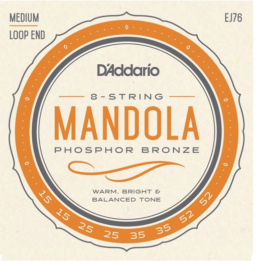 D'Addario EJ76 Phosphor Bronze Mandola