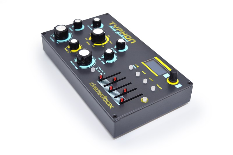 Dreadbox Typhon Analog Synthesizer, right slant