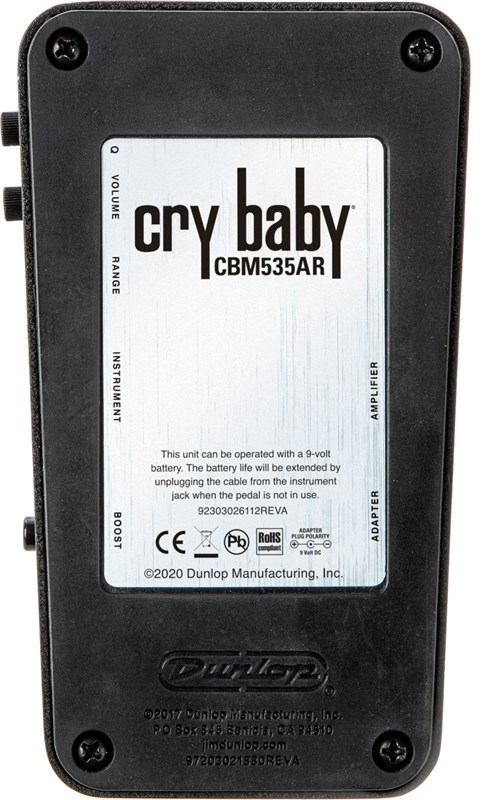 Dunlop CBM535AR Cry Baby Wah Pedal 6