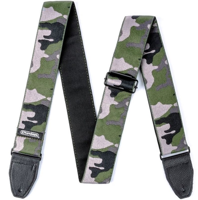 Dunlop Jacquard Strap, Ranger Green Loose