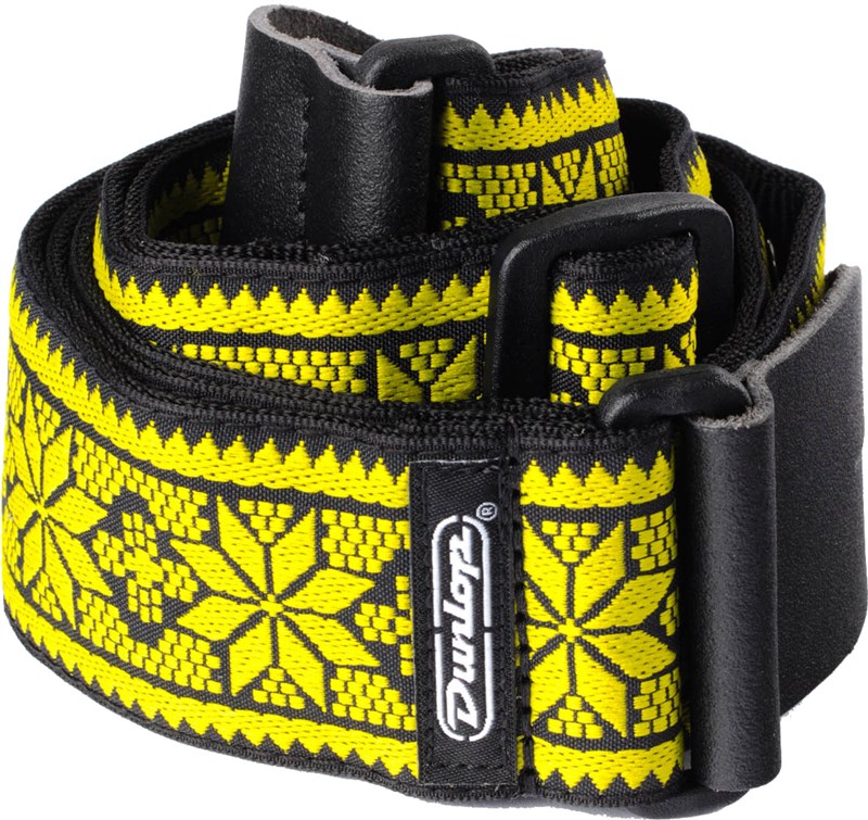 Dunlop D67 Jaquard Strap Fillmore Yellow 1