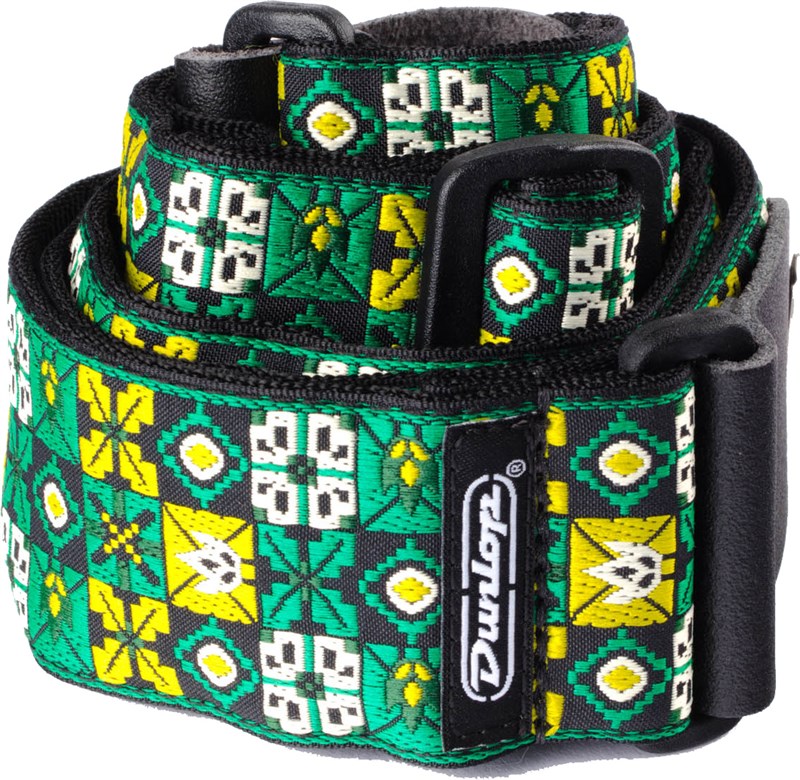 Dunlop D67 Jaquard Strap Winterland Green 1