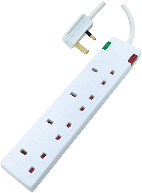 Eagle E201CM 4 Gang Surge Protected Extension Lead