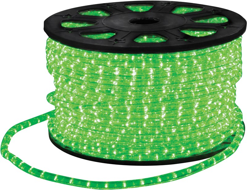 GREEN 90M STATIC LED ROPE LIGH