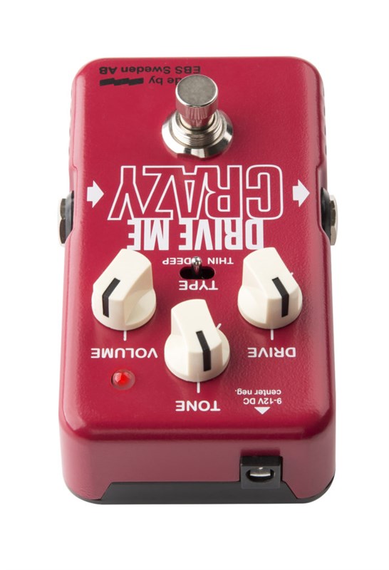 EBS Drive Me Crazy Distortion Pedal, top view