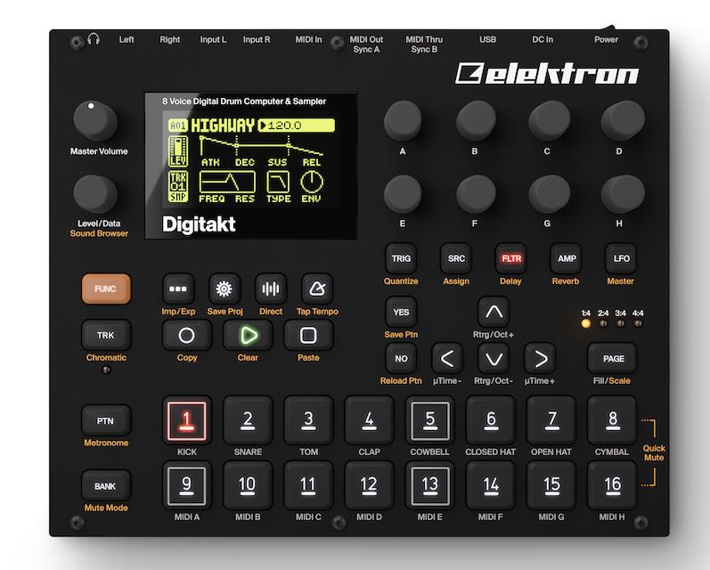 Elektron Digitakt Drum Machine And Sampler