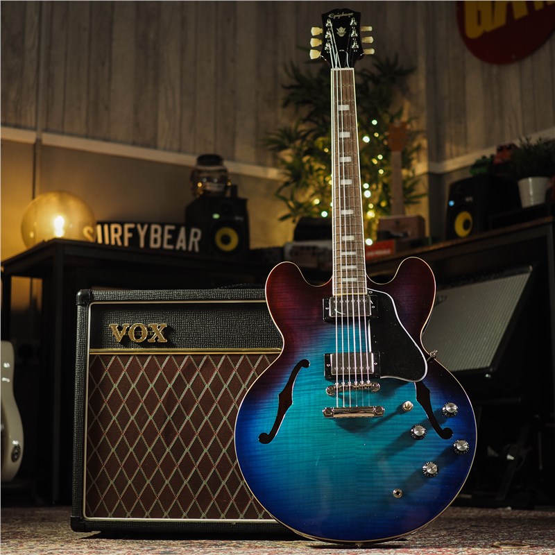 Epiphone ES-335 Inspired by Gibson, Blue | Electric Guitar