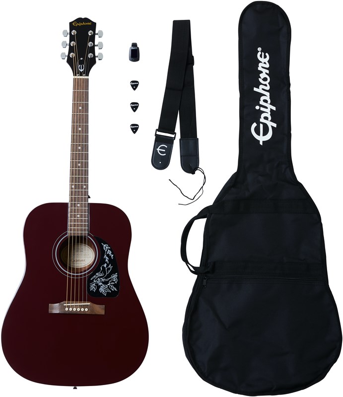 Epiphone Starling Acoustic Pack Wine Red Set