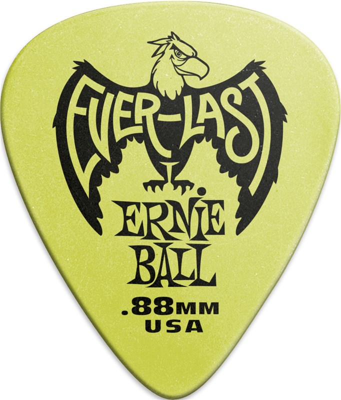 Ernie Ball Everlast .88mm Green Pick