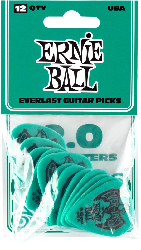 Ernie Ball Everlast 2mm Teal 12 Pack Front