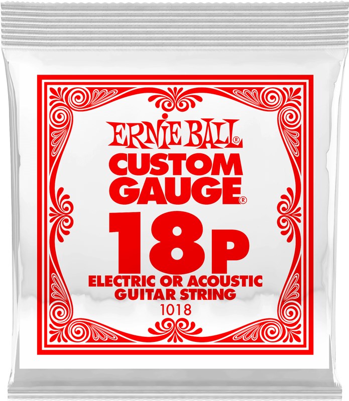 Ernie Ball 1018 Plain Steel Electric Single String