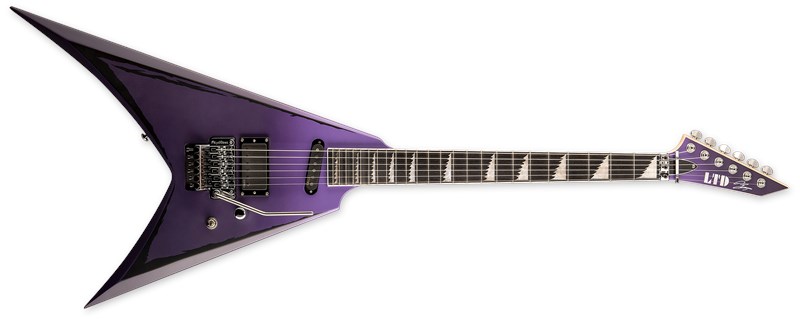 ESP LTD Alexi Ripped, Purple Fade Satin, Front