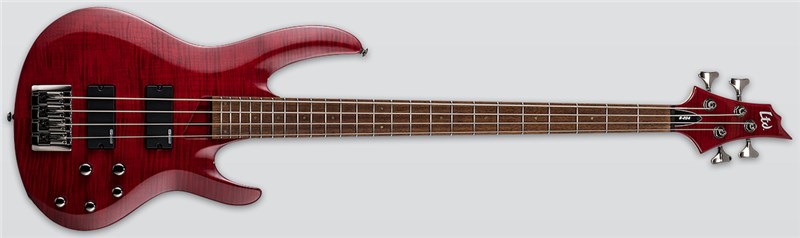 ESP LTD B-204FM Bass, See Thru Red 