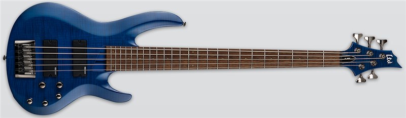 ESP LTD B-204FM Bass, See Thru Blue