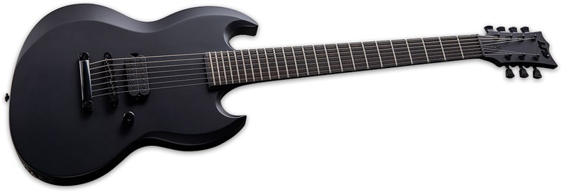 ESP LTD Viper-7 Baritone Black Metal Black Satin 3