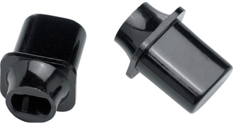 Fender 2 Tele Top-Hat Switch Tips Black