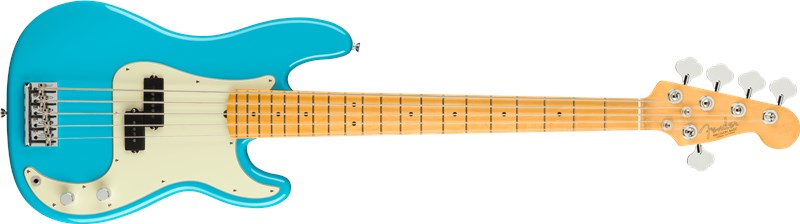 Fender American Prof II P Bass V Miami Blue