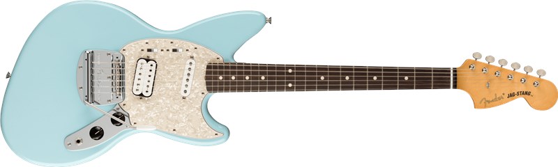 Fender Kurt Cobain Jag-Stang, Daphne Blue, Front