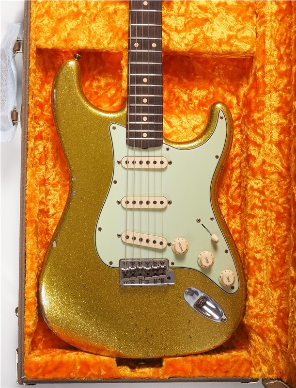 Fender Custom Shop 61 Strat Relic Aged Chartreuse Sparkle 2324