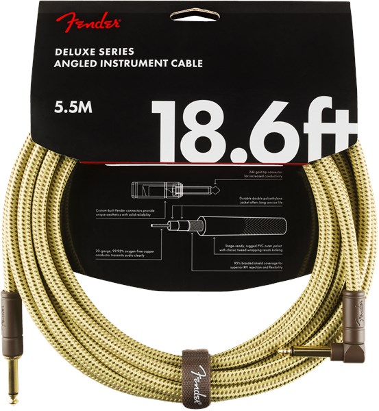 Fender Deluxe Cable Angled 5.7m Tweed