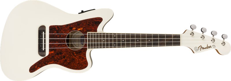 Fender Fullerton Jazzmaster Uke, Olympic White