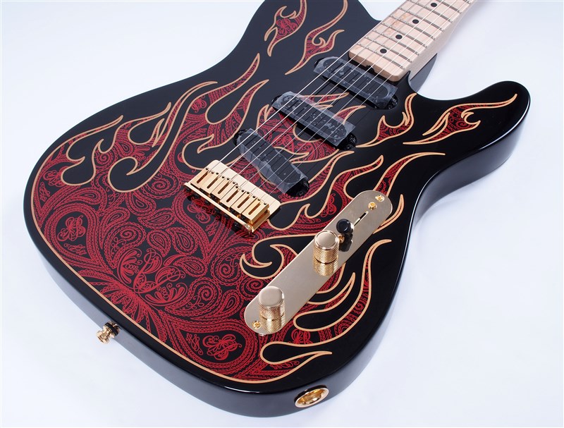 FenderJamesBurtonTeleRedPaisleyFlames-FrontHalf3