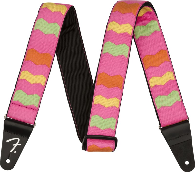 Fender MonoNeon Woven Neon Pink Strap