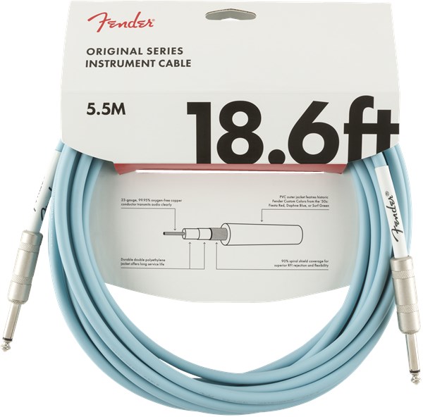 Fender Original Cable Daphne Blue 18.6ft