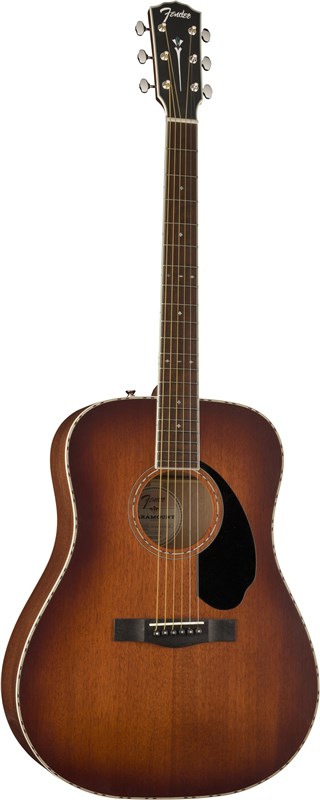 Fender PD-220E Dreadnought Cognac Burst Tilt