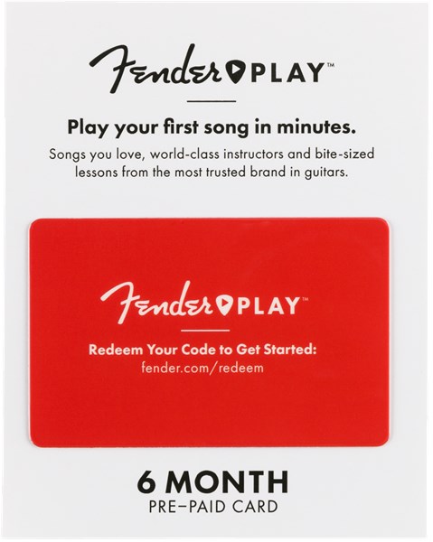 Fender Play 6-month Pre-Paid Card