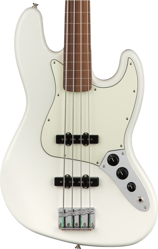 Fender Player Jazz Bass Fretless Polar White
