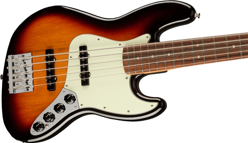 Fender Player Plus Jazz Bass V Sunburst, Body Tilt