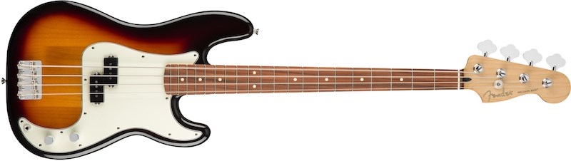 Player Precision Bass 3 Tone Sunburst Pau Ferro