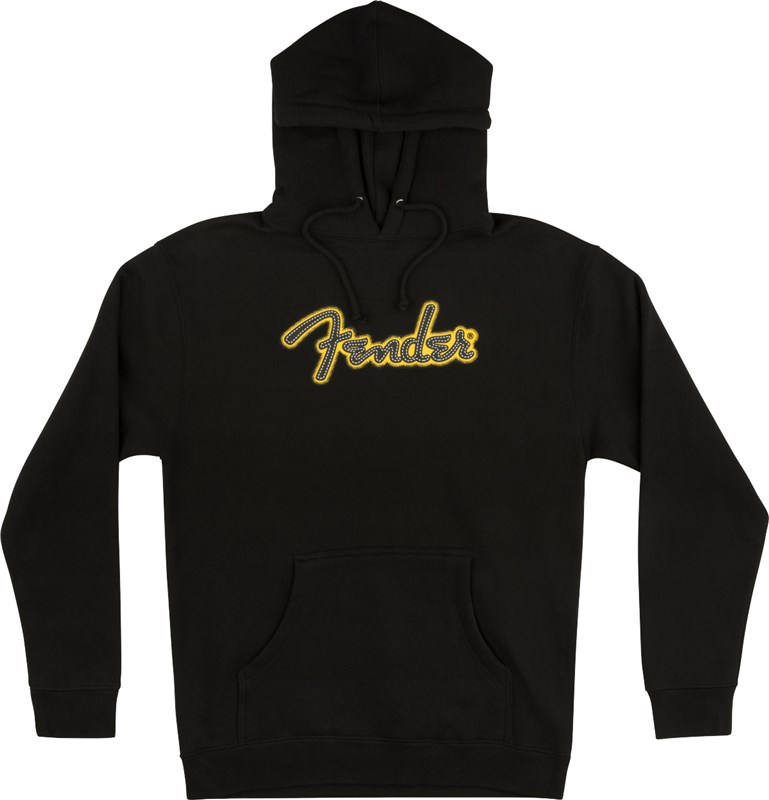 Fender Yellow Stitch Logo Hoodie | Sweatshirt | Hoodie | GAK