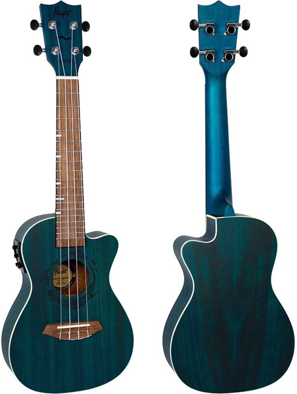 Flight DUC380 Electro Concert Ukulele, Topaz