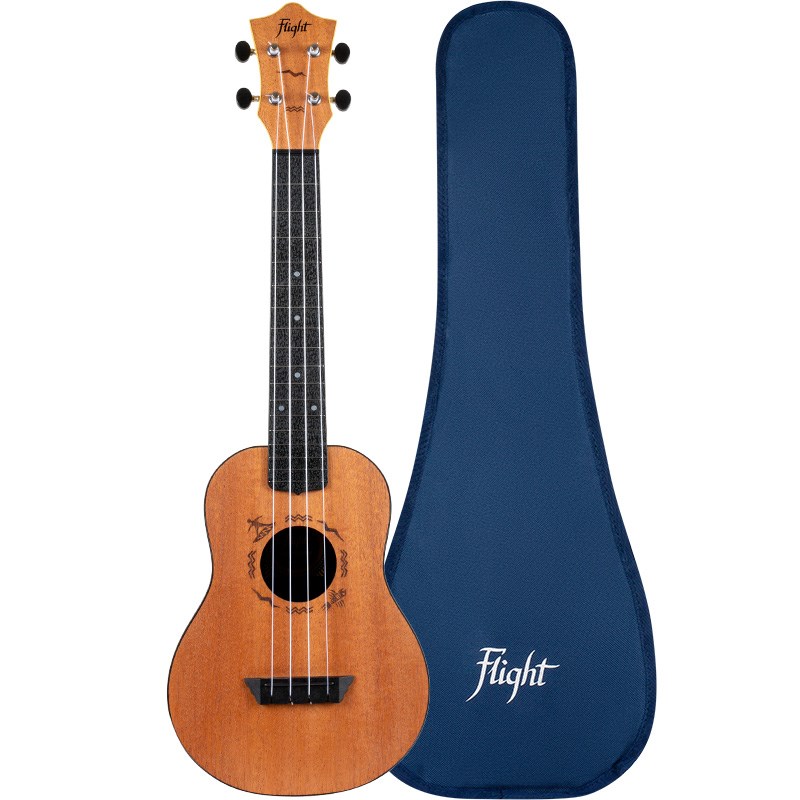 Flight TUC53 ABS Concert Travel Ukulele, Mahogany