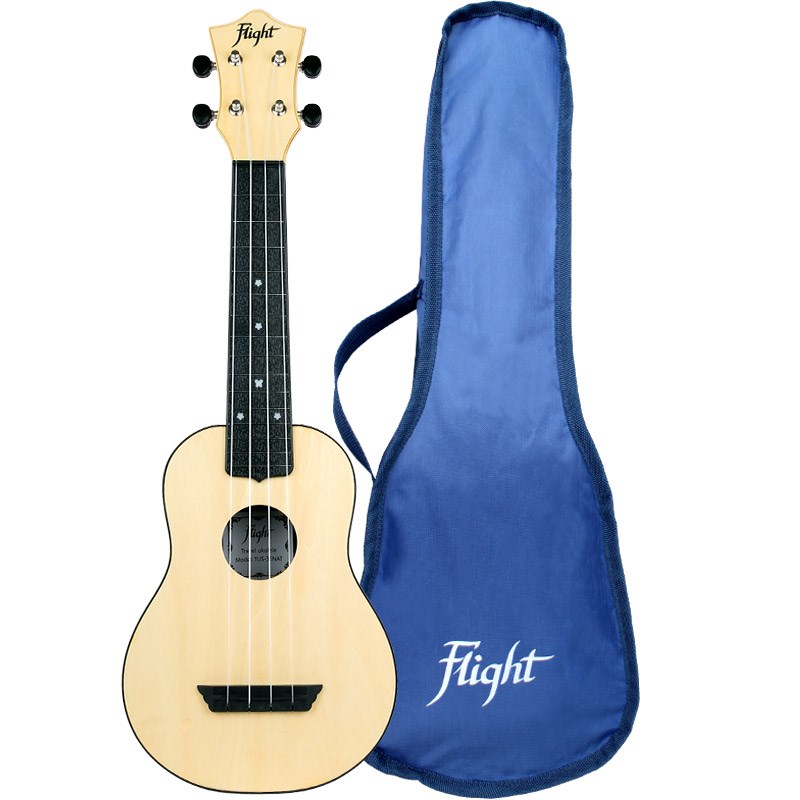 Flight TUS35 ABS Soprano Travel Ukulele, Natural