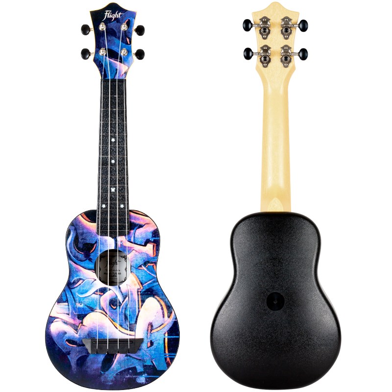 Flight TUS40 ABS Soprano Travel Ukulele, Graffiti