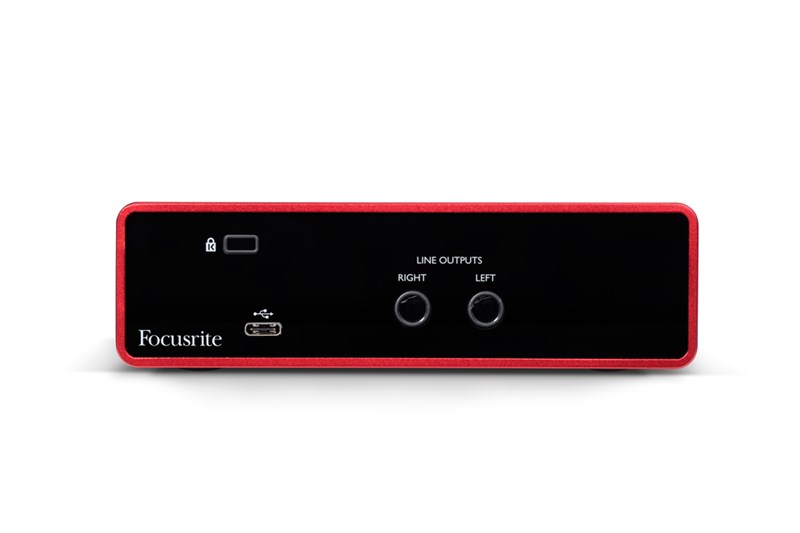 Focusrite Scarlett Solo, back view