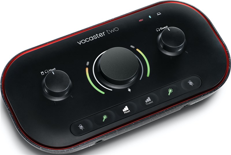 Focusrite Vocaster Two Audio Interface Left