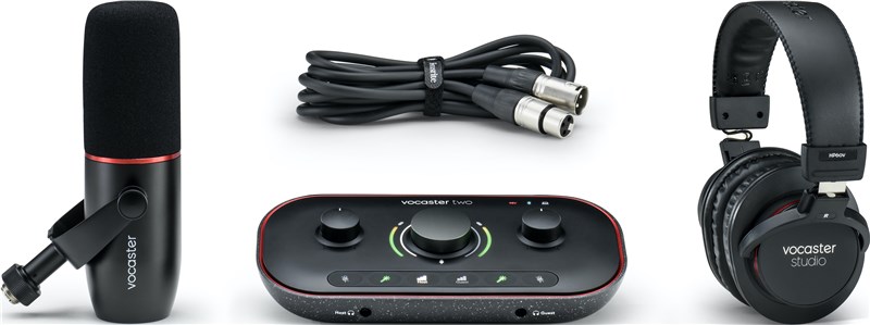 Focusrite Vocaster Two Studio Interface Set 1