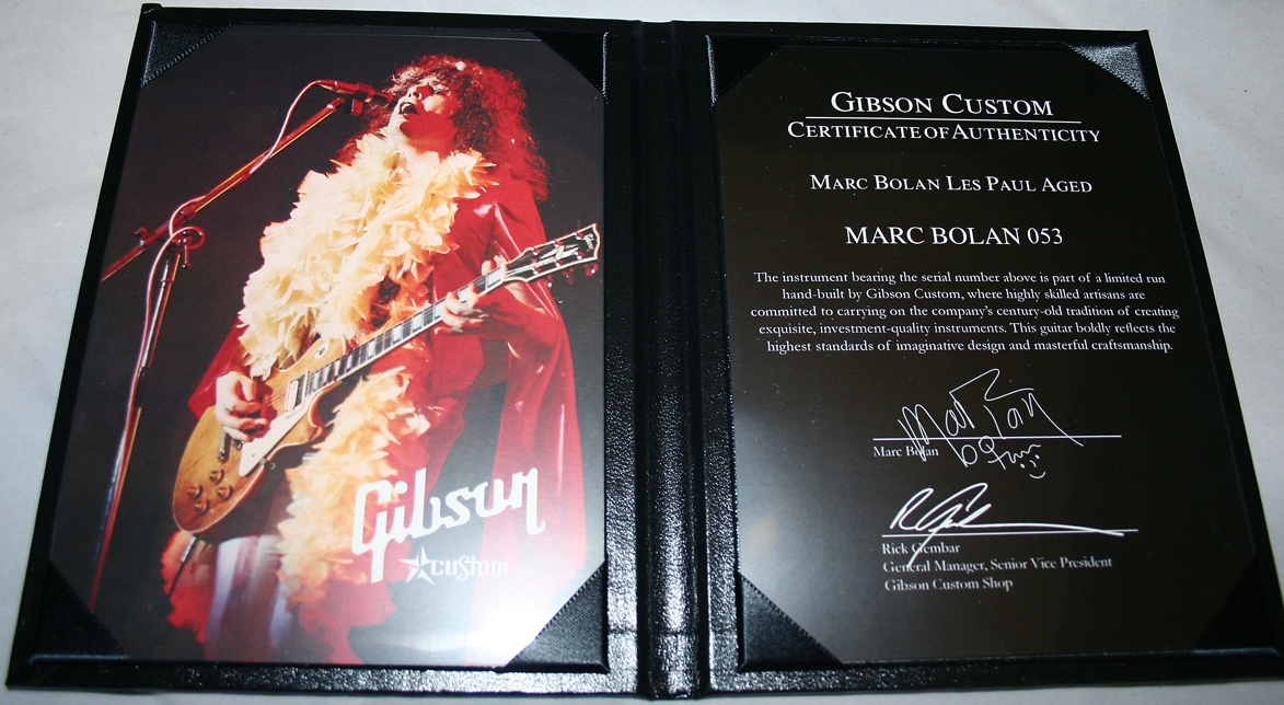 Gibson Custom Shop Marc Bolan Les Paul Aged (Bolan Chablis)