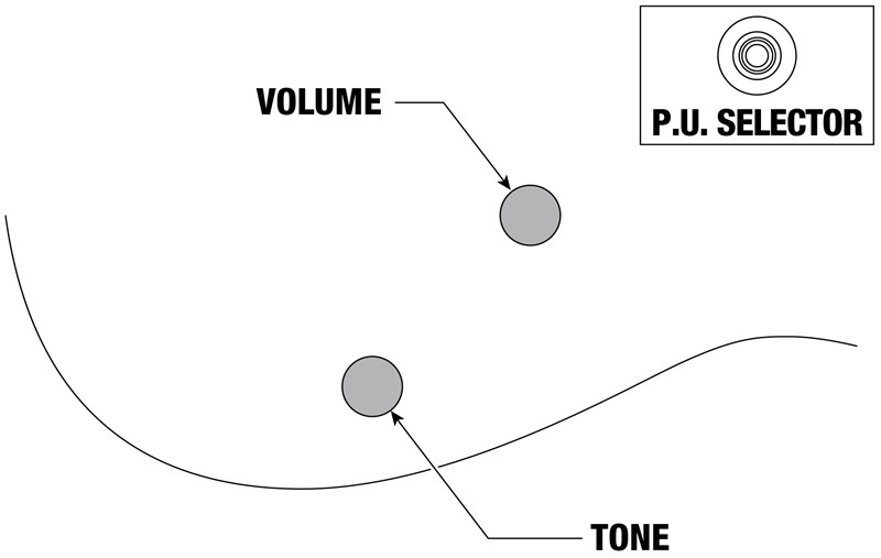 Ibanez ICTB721-BKF Iron Label Controls